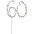 Produktbild: Kuchen Topper Strass 60 Zahl Kuchendeckel Kuchendekoration für 60. Jahrestag ...