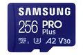 Produktbild: Samsung PRO Plus microSD-Speicherkarte (2023) - 256GB, 180MB R/130MB W, Full HD&4K, MB-MD256SA/EU