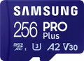 Produktbild: SAMSUNG PRO Plus 256 GB microSDXC (2023), Speicherkarte blau, UHS-I U3, Class 10