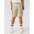 Produktbild: Name It Cargobermudas NKMRYAN REG TWI L SHORTS 6776-BA NOOS Baumwollmischung, Stretch, Cargotaschen beige 122