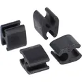 Produktbild: XLC Kabelclip BR-X119 Ø4mm Kabel, Ø5mm Aussenhülle, schwarz (4er Pack) - Schwarz