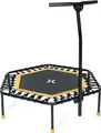 Produktbild: SportPlus Fitness Trampolin für zuhause, Fitnesstrampolin mit Haltefunktion, max Benutzergewicht 100 kg, SP-T-1100-Y
