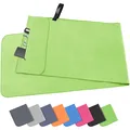 Produktbild: Microfaser Handtücher |120x50cm| Fitness Handtuch mit Reißverschluss, Kompakt...