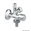 Produktbild: GROHE Kombi-Eckventil DN15 1/2''x3/8''x3/4'' selbstd. A.-gew.,verchromt 22036000