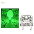 Produktbild: 10 SuperFlux LEDs GRÜN PIRANHA 3mm LED megahell, green vert groen
