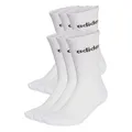Produktbild: adidas Unisex Linear Crew Socks Cushioned Socks 6 Pair Pack, White/Black, 37-40