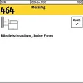 Produktbild: Rändelschraube DIN 464 hohe FormM6x 12 Messing 25 Stück