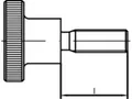 Produktbild: 25 x Rändelschrauben, hohe Form DIN 464 Messing M 6 x 12, CAB FASTENING