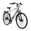 Produktbild: TELEFUNKEN E-Bike 28 Zoll, RH: 52 cm, 24-Gang - grau | weiss