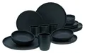 Produktbild: CreaTable Kombiservice Uno Black Lava Stone (16-tlg), 4 Personen, Steinzeug