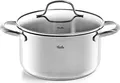 Produktbild: Fissler San Francisco / Edelstahl-Topf (3,3 L - Ø 20 cm) Kochtopf mit Glas-Deckel, Schüttrand, Mess-Skala - Induktion