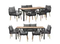 Produktbild: Swing&Harmonie Gartenmöbel Lounge-Set „SiennaXL“ für 6 Personen - anthrazit/holz
