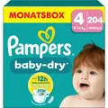 Produktbild: PAMPERS Baby Dry Gr.4 Maxi 9-14kg MonatsBox 204 Stück