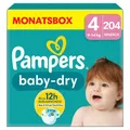 Produktbild: Pampers Windeln - Baby Dry Gr.4 Maxi 9-14kg - Monatsbox - 204St.