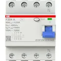 Produktbild: ABB F204A-40/0.03 Fehlerstrom-Schutzschalter, 4-polig, 40 A, 30 mA, Typ A, pro M compact Serie