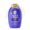 Produktbild: OGX Biotin & Collagen Shampoo (385 ml), kräftigendes Haarshampoo für feines & dünnes Haar, mit Vitamin B7 Biotin & Kollagen, ohne Sulfate