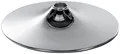 Produktbild: CLP Bodenteller Metall rund 38,5 cm, Ersatzfuß für Barhocker, robust und stabil, mit Anti-Rutsch-Gummiring, in Chrom oder Schwarz matt, Farbe:Chrom, Größe:38.5 cm