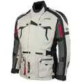 Produktbild: roleff Motorradjacke RO537 Chicago - Schwarz-Grau-Rot, wasserdicht & atmungsaktiv auch in großen Größen weiß S