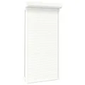 Produktbild: vidaXL Rollladen Gute Wärme- und Schalldämmung Rollladenpanzer Behang Rolladen Rolladenbehang Vorbaurollladen Vorbaurolladen Aluminium 110x220cm Weiß