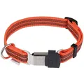 Produktbild: SPRENGER Hunde-Halsband Halsband gummiert/reflektierend – verstellbar orange Signalorange – Größe M (40–55 cm)