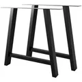Produktbild: Metalo Pro Tischbeine, Schwarz, Metall, 72x72x8 cm, Esszimmer, Tische, Esstische, Tischsysteme