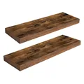 Produktbild: HOOBRO Wandregal, Schweberegal 2er-Set, stabile Wandboards, 60 x 20 x 3,8 cm ...