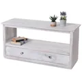 Produktbild: Couchtisch Wohnzimmertisch Beistelltisch, Shabby-Look, Vintage, weiß