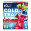 Produktbild: Meßmer Cold Tea Sport Kirsche-Limette | Früchtetee | Kaltaufguss mit Magnesium | ohne Zuckerzusatz | 14 Pyramidenbeutel