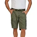 Produktbild: TIMEZONE Cargoshorts Herren Shorts MaguireTZ Regular Fit Bermudashorts mit Gürtel grün 34