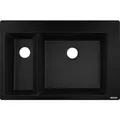 Produktbild: hansgrohe Einbauspüle 43315170 770 x 510 mm, 1 Haupt- und Zusatzbecken, graphitschwarz