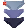 Produktbild: Bikinislip S.OLIVER, Damen, Gr. 32/34 (S), blau (blaufarben), Jersey, Obermaterial: 90% Baumwolle, 10% Elasthan (LYCRA), unifarben, körpernah, Unterhosen, aus elastischer Baumwoll-Qualität, Topseller