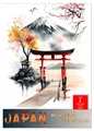 Produktbild: Japan - Momente der Stille (Wandkalender 2026 DIN A2 hoch), CALVENDO Monatskalender: Meisterwerke der japanischen Malerei und Kunst.