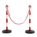 Produktbild: Wiltec Parkplatz Absperrung 80x28x28cm Sperrpfosten Kette Poller Absperrpfosten