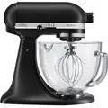 Produktbild: KitchenAid 5KSM156EBM Artisan mit Glasschüssel Küchenmaschine matt schwarz - Schwarz