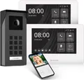 Produktbild: Entri M Video Türsprechanlage, Unterputz Türklingel mit Kamera, Smartphone App, 1 Familienhaus, Video Türklingel, 2x 7