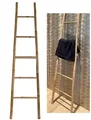 Produktbild: Bambus Leiter, 150cm hoch, Handtuch Halter Holz Kleider Ständer Pflanzen Regal