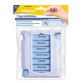 Produktbild: Lifemed 7-Tage-Tablettenbox Kunststoff weiß / blau (PZN: 16023894)