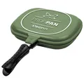 Produktbild: Delphin ProfiPan Outdoor Pfanne Grün Aluminium Camping Bratpfanne Gaskocher