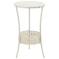 Produktbild: Bistrotisch Vintage-Stil Rund Metall Weiß Stehtisch Bartisch Partytisch vidaXL