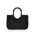 Produktbild: reisenthel loopshopper M Frame Black/Black – Stabile Tasche mit praktischen Fächern aus recycelten PET-Flaschen – Eleganz beim Einkaufen, viel Funktion inklusive!