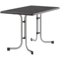 Produktbild: Sieger Gartenklapptisch, Anthrazit, Graphit, Metall, rechteckig, Rundrohr, Sternfuß, 70x72x115 cm, klappbar, platzsparend, Gartenmöbel, Gartentische, Klapptische