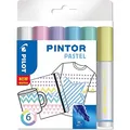 Produktbild: PILOT PINTOR Pastell Kreativmarker farbsortiert 4,0 - 12,0 mm, 6 St.