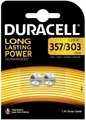 Produktbild: Duracell Knopfzelle Elektro 357/303 SR44 1,5V SilberOxid VE=2 Stück Batterie