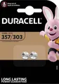 Produktbild: Duracell Knopfzelle 357 1.5V 2 St. 170 mAh Silberoxid 357/303