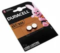 Produktbild: 2er Pack Duracell 357 / 303 Knopfzelle Batterie Silberoxid für Uhren u.a. | wie