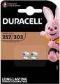 Produktbild: 1 x 2er Blister Duracell 357/303 Knopfzelle Batterie V357 V303 SR44, 1.5V