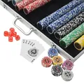 Produktbild: Poker Set mit 1.000 Laserchips Aluminium