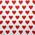 Produktbild: Geschenkpapier Herzen 70cm x 2m Rolle rot / weiß - Rot