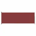 Produktbild: vidaXL Seitenmarkise Ausziehbar Sonnenschutz Sichtschutz Windschutz Seitenwandmarkise Seitenrollo Markise Balkon Garten Terrasse 220x600cm Rot