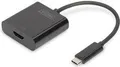 Produktbild: DIGITUS - Externer Videoadapter - USB-C 3,1 - HDMI - Schwarz (DA-70852)